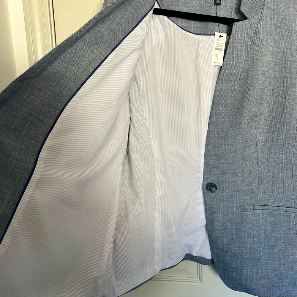 Talbots Gray Textured Blazer - Picture 3 of 5